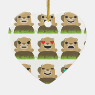 Ornamento De Cerâmica emojis de moinho