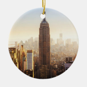 Ornamento De Cerâmica Empire State Building