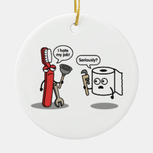 Ornamento De Cerâmica Encanador Humor Sarcástico Engraçado Meme Sassy