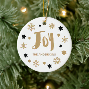 Ornamento De Cerâmica Encantadora Trendy Joy Holiday