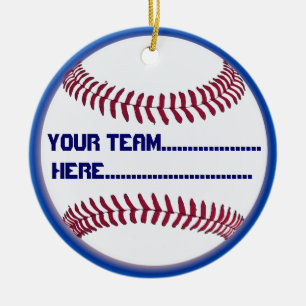Ornamento De Cerâmica Encanto americano e lembrança do softball