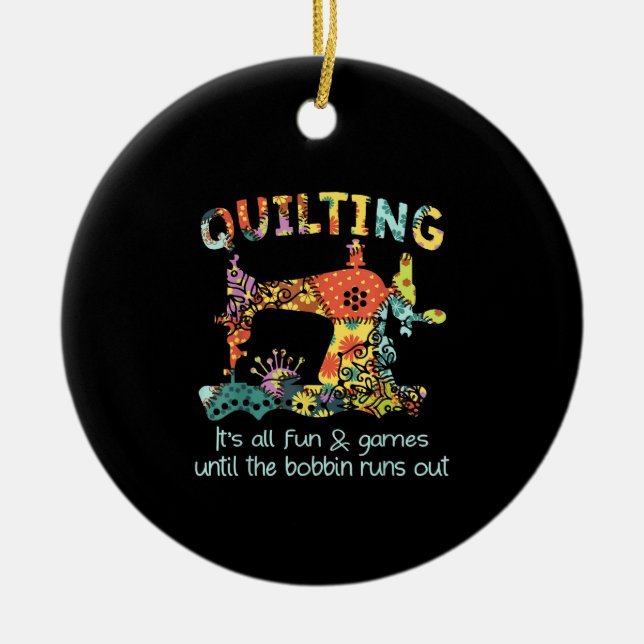 Ornamento De Cerâmica Encerrando Todo Seu Jogo E Divertimento Até Que Bo (Frente)