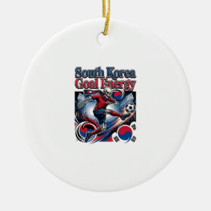 Ornamento De Cerâmica Energia do Gol da Coreia do Sul Esqueleto Atacante
