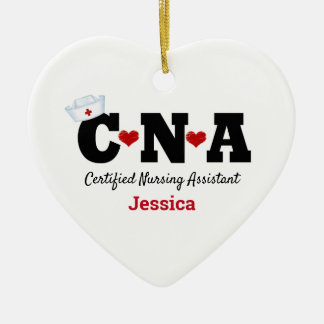 Ornamento De Cerâmica Enfermeira CNA Personalizada Enfermeira Cerâmica N
