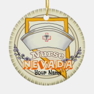 Ornamento De Cerâmica Enfermeira de Nevada