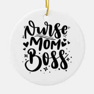 Ornamento De Cerâmica Enfermeira Gift Enfermeira Mãe Chefe