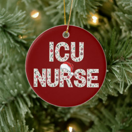 Ornamento De Cerâmica Enfermeira personalizada da UTI Enfermeira com ten