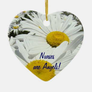 Ornamento De Cerâmica Enfermeiras são Anjos! presentes Valentines Flores
