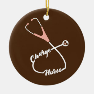 Ornamento De Cerâmica Enfermeiro de Enfermeiro Estetoscópio