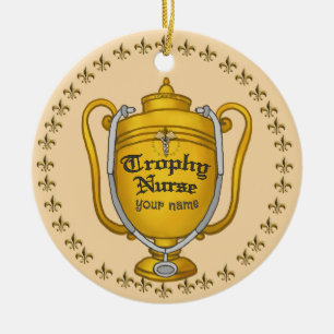 Ornamento De Cerâmica Enfermeiro de Troféus ornamentação personalizada d
