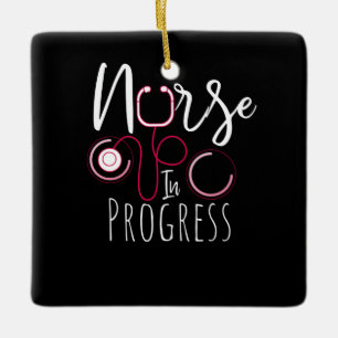 Ornamento De Cerâmica Enfermeiro em curso