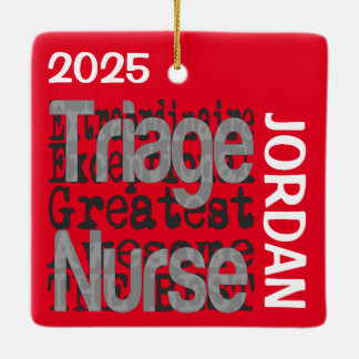 Ornamento De Cerâmica Enfermeiro Extraordinário de Triagem PERSONALIZADO