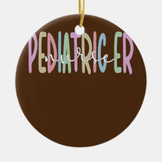 Ornamento De Cerâmica Enfermeiro Pediátrico de Emergência Orgulhosa