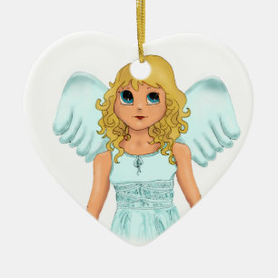 Ornamento De Cerâmica Engel
