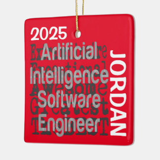 Ornamento De Cerâmica Engenheiro de Software de IA Extraordinário CUSTOM