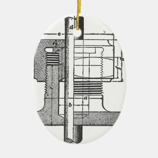 Ornamento De Cerâmica Engenheiro mecânico antigo da ferramenta