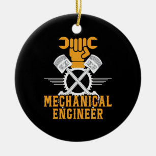 Ornamento De Cerâmica Engenheiro mecânico do engenheiro
