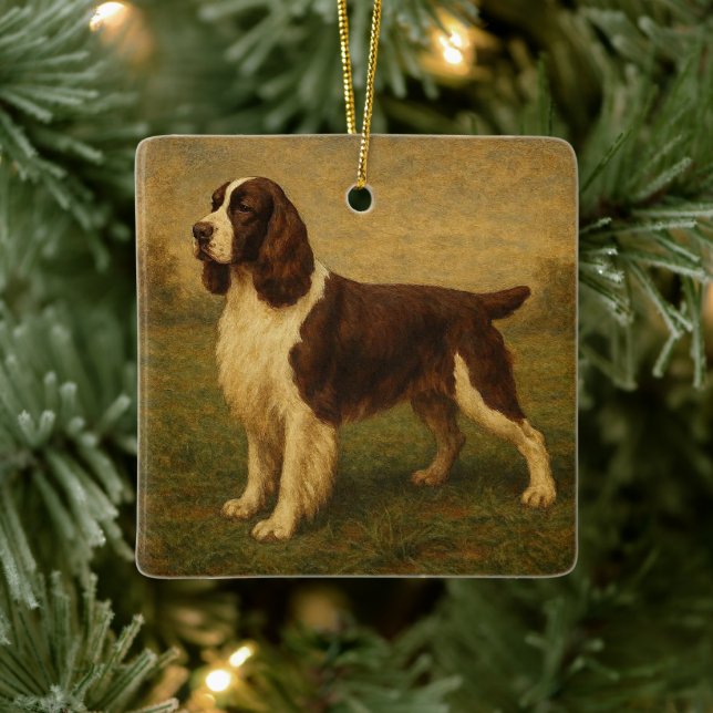 Ornamento De Cerâmica English Springer Spaniel (Árvore)