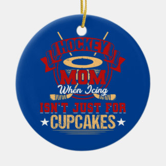 Ornamento De Cerâmica Engraçada Mãe de Hockey Quando Espetar Não É Só pa