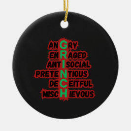 Ornamento De Cerâmica Engraçado Acrótico Grpolegadas para fãs de filmes