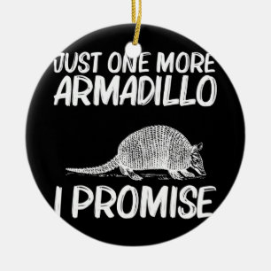 Ornamento De Cerâmica Engraçado Armadillo Gift Men Mulheres Armadillo Cu