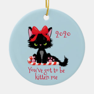 Ornamento De Cerâmica Engraçado Covid Você Deve Estar Me Kitten 2020