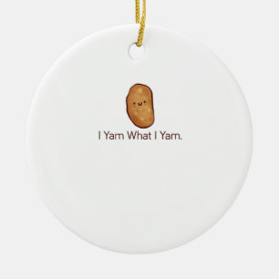 Ornamento De Cerâmica Engraçado Eu Grito O Que Eu Grito Para Homens, Mul