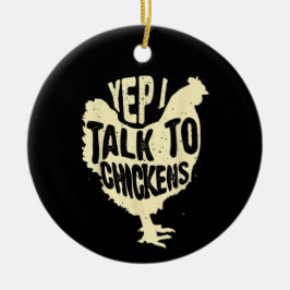 Ornamento De Cerâmica Engraçado, Falo Com Galinhas Que Dão Um Animal Leg