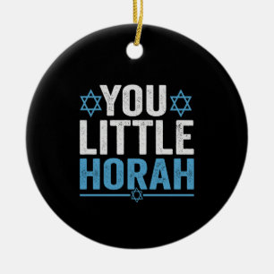 Ornamento De Cerâmica Engraçado Hanukkah Hora Dança de Feriado Judaico H