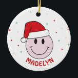 Ornamento De Cerâmica Engraçado Papais noeis de diversão da família forç<br><div class="desc">Não sabemos se notou, mas as férias estão se aproximando. E isso significa que você precisa começar a pensar sobre o presente perfeito para seus entes queridos — e que melhor maneira de fazer isso do que com um ornamento personalizado do Papai Noel feliz? Oferecemos este adorável ornamento facial feliz...</div>