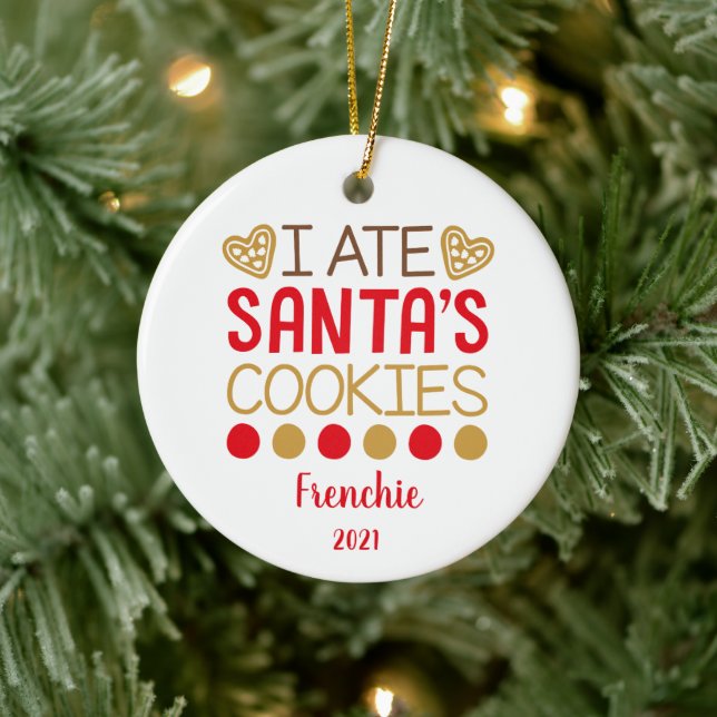 Ornamento De Cerâmica Engraçado personalizado Pet Dog Puppy Foto (Árvore)