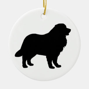 Ornamento De Cerâmica Engrenagem do cão de montanha de Bernese