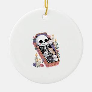 Ornamento De Cerâmica Enterre-me Com Meus Gatos Presentes Divertidos de
