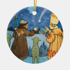Ornamento De Cerâmica Epiphany Three Kings from the East by Zdenek Guth