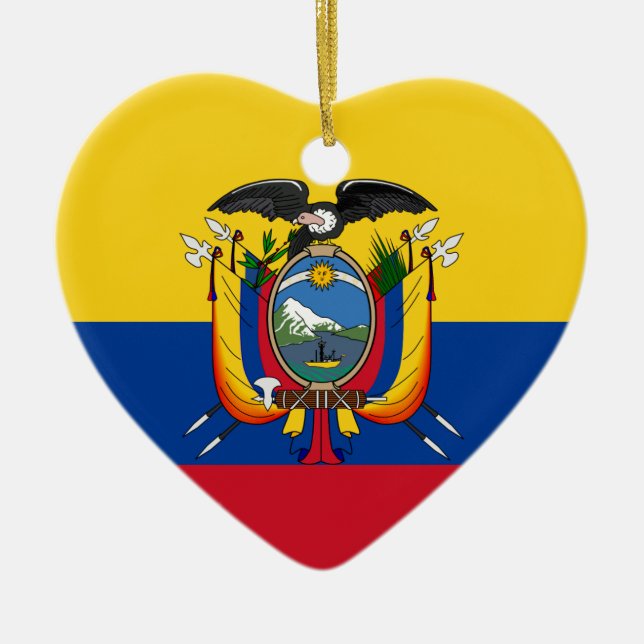 Ornamento De Cerâmica Equador (Frente)