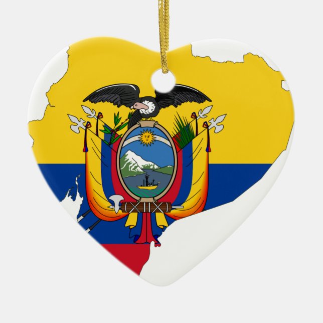 Ornamento De Cerâmica Equador (Frente)