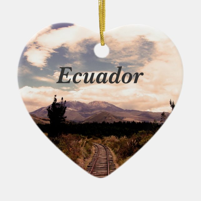 Ornamento De Cerâmica Equador (Frente)