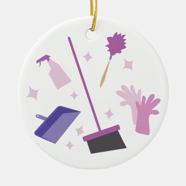 Ornamento De Cerâmica Equipamento de tarefas domésticas (Frente)