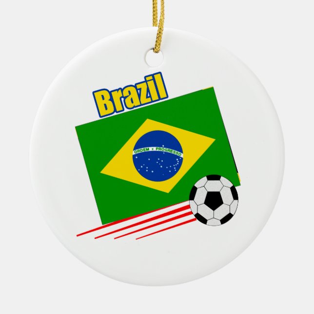 Ornamento De Cerâmica Equipe Brasileira de Futebol (Frente)