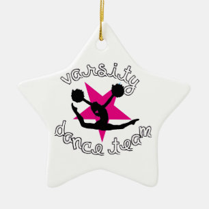 Ornamento De Cerâmica Equipe da dança de Pom