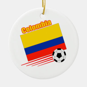 Ornamento De Cerâmica Equipe de futebol de Colômbia
