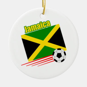 Ornamento De Cerâmica Equipe de futebol jamaicana