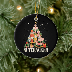 Ornamento De Cerâmica Equipe de Nutcracker de Natal Ballet Dança Xmas