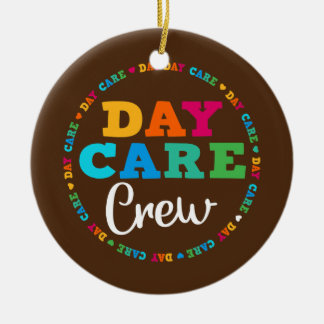 Ornamento De Cerâmica Equipe do Prestador de Cuidados Infantis na Escola