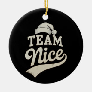 Ornamento De Cerâmica Equipe Lindo Chapéu de Papai Noel Natal Xmas Corre