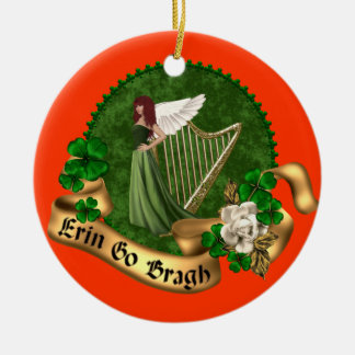 Ornamento De Cerâmica Erin vai irlandês de Bragh