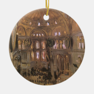 Ornamento De Cerâmica Esboço de Santa Sofia por John Singer Sargent