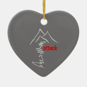 Ornamento De Cerâmica Escalada de ciclismo, ataque