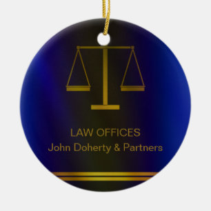 Ornamento De Cerâmica Escalas   elegantes customizáveis de justiça