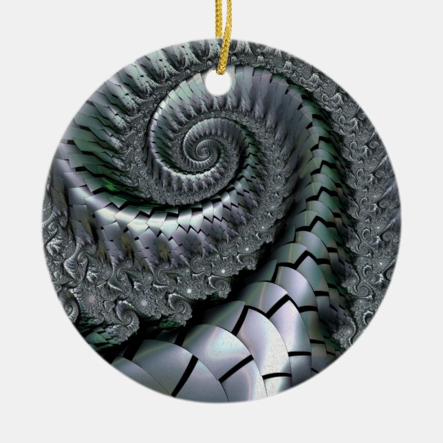 Ornamento De Cerâmica Escheresque (Frente)